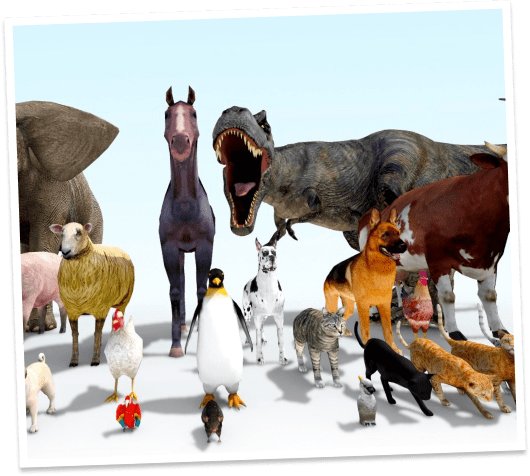 Examples of 3D models available in the Floorplanner library